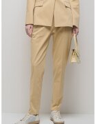 HUGO Pantaloni uni regular fit cu talie medie - Bej