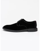 HUGO Pantofi derby din material textil Gryff - Negru