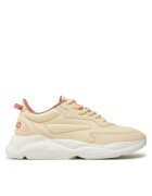 HUGO Pantofi sport dama - textil - ecru/portocaliu -