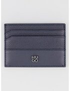 HUGO Portcart de piele - Albastru ultramarin