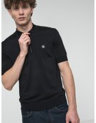 HUGO Pulover cu maneci scurte Sayfog - Negru