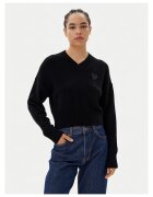 HUGO Pulover dama negru - fabricat din material de calitate