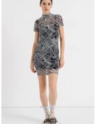 HUGO Rochie bodycon cu imprimeu - Gri inchis