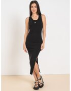 HUGO Rochie cu croiala bodycon si slit lateral Nalimera - Alb/Negru