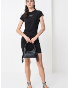 HUGO Rochie cu maneci scurte Nalix - Negru