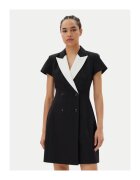 HUGO Rochie de cocktail dama negru/alb