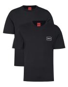 HUGO Set tricouri barbatesti negru - bumbac