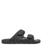 HUGO Slapi barbati - piele ecologica - culoare negru -