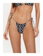 HUGO Slip de baie dama negru/alb -