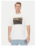 HUGO Tricou barbati alb - bumbac - imprimeu