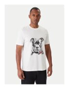 HUGO Tricou barbati ecru - bumbac