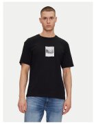 HUGO Tricou barbati negru - bumbac -