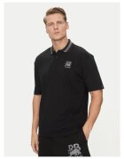 HUGO Tricou barbati negru - bumbac