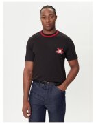 HUGO Tricou barbati negru/rosu - bumbac