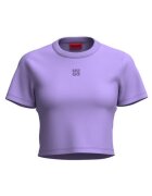 HUGO Tricou crop din amestec de bumbac