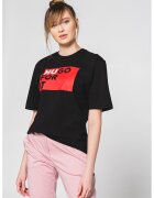 HUGO Tricou cu logo - Negru