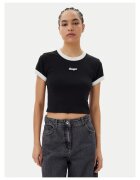 HUGO Tricou dama - Negru/Alb