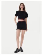 HUGO Tricou dama - Negru/Rosu