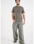 HUGO Tricou de bumbac cu broderie Dugolini - Kaki