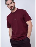 HUGO Tricou lejer din bumbac Delastee - Visiniu