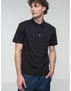 HUGO Tricou polo regular-fit de bumbac Deabono - Negru stins
