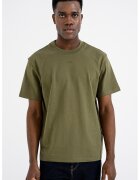 HUGO Tricou relaxed fit de bumbac Dapolino - Verde/Kaki inchis