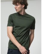 HUGO Tricou slim-fit cu guler scurt - Verde padure