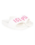 Ice play Papuci din cauciuc cu text in relief -