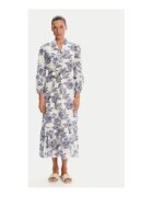 ICONIQUE Rochie de vara - Alb si Albastru - 100% bumbac