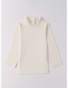Ido Bluza cu guler cu volane - Crem