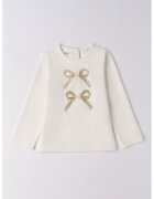 Ido Bluza cu imprimeu stralucitor - Crem