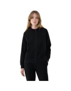 Inny Hanorac sport dama 4F F1763 - negru - bumbac si poliester - croiala regulata