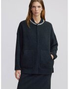 Ipekyol Cardigan din amestec de lana cu aplicatii din strasuri - Negru stins/Transparent