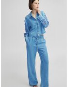 Ipekyol Pantaloni din denim cu croiala ampla - Albastru deschis