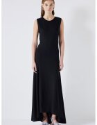 Ipekyol Rochie midi evazata cu terminatie asimetrica - Negru