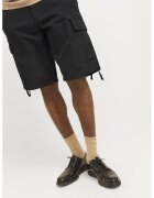 Jack & Jones Bermude cargo cu talie medie - Negru