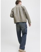 Jack & Jones Blugi cu croiala dreapta si aspect decolorat - Albastru petrol