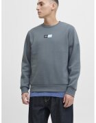 Jack & Jones Bluza de trening cu decolteu la baza gatului - Gri cenusiu