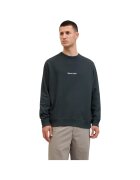 Jack & Jones Bluza JACK &JONES Norrebro Emb Sweat Crew 48659 - Verde inchis