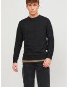 Jack & Jones Bluza sport regular fit cu decolteu la baza gatului Basic - Negru