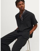 Jack & Jones Camasa din bumbac cu maneci scurte - Negru
