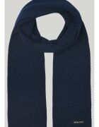 Jack & Jones Fular barbati - cu textura striata - Bleumarin inchis