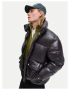 Jack & Jones Geaca de iarna barbateasca negru - material rezistent