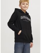 Jack & Jones Hanorac cu imprimeu logo - Alb/Negru