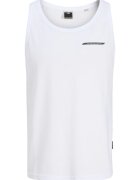 Jack & Jones Maiou barbati Jack Jones - 12276614 - Bumbac/Poliester - Alb - Alb