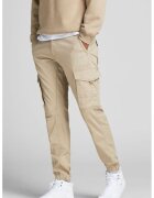 Jack & Jones Pantaloni cargo cu buzunare oblice - Bej
