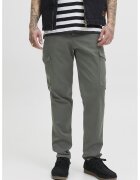 Jack & Jones Pantaloni cargo din amestec de bumbac - Gri