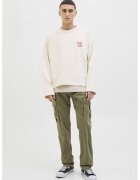 Jack & Jones Pantaloni cargo din amestec de bumbac - Kaki