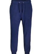 Jack & Jones Pantaloni de trening din bumbac organic cu talie ajustabila - Albastru indigo