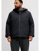 Jack & Jones Plus Jacheta de tranzitie - barbati big size - cu gluga si croiala Regular fit - Negru